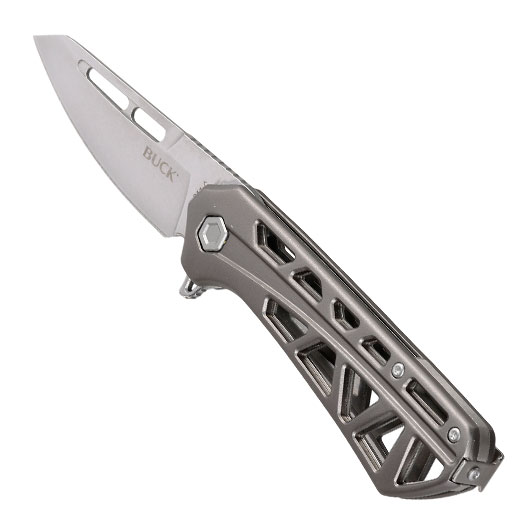 Buck Einhandmesser 811 Trace OPS silber/grau inkl. Grtelclip Bild 6