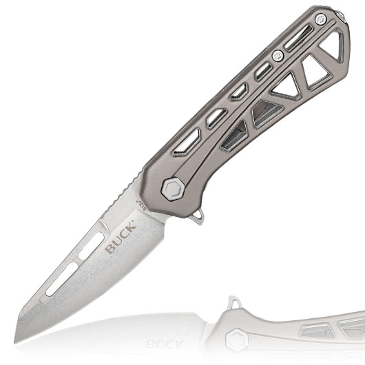 Buck Einhandmesser 813 Mini Trace OPS silber/grau inkl. Grtelclip