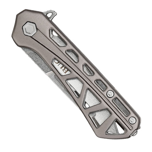Buck Einhandmesser 813 Mini Trace OPS silber/grau inkl. Grtelclip Bild 4