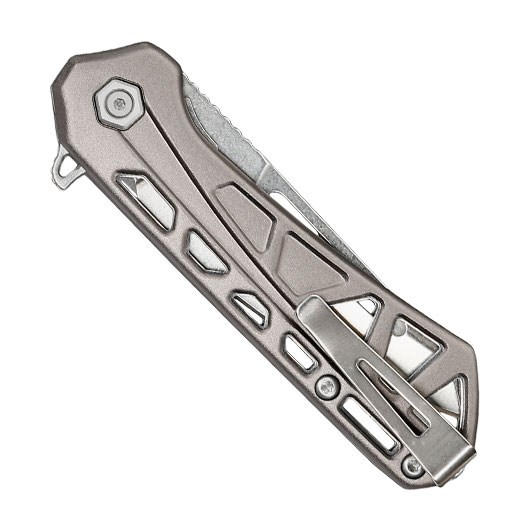 Buck Einhandmesser 813 Mini Trace OPS silber/grau inkl. Grtelclip Bild 5