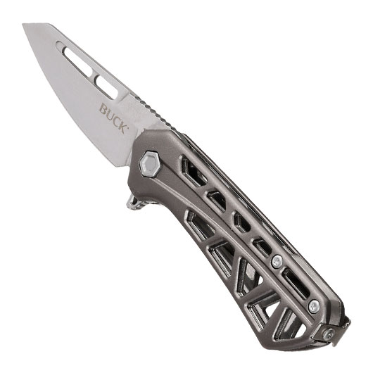 Buck Einhandmesser 813 Mini Trace OPS silber/grau inkl. Grtelclip Bild 6