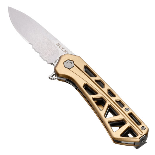 Buck Einhandmesser 812 Trace OPS silber/bronze inkl. Grtelclip Bild 2