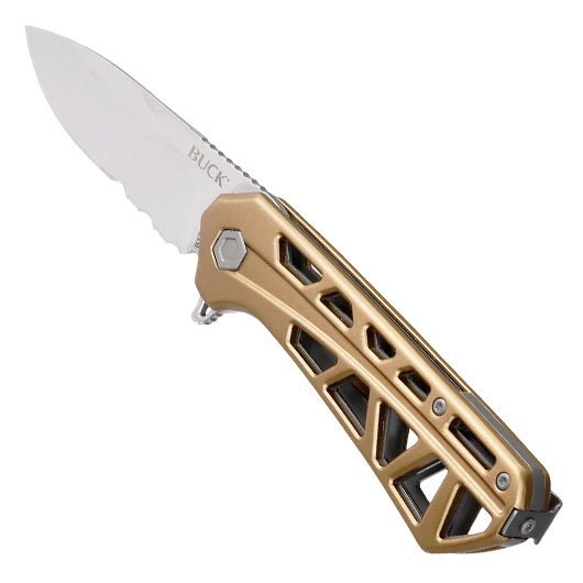 Buck Einhandmesser 812 Trace OPS silber/bronze inkl. Grtelclip Bild 6