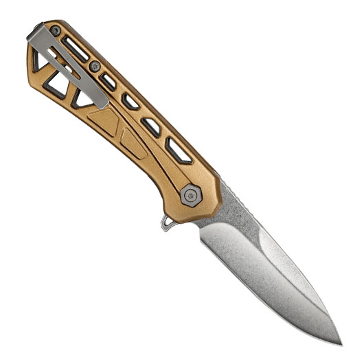 Buck Einhandmesser 814 Mini Trace OPS silber/bronze inkl. Grtelclip Bild 1