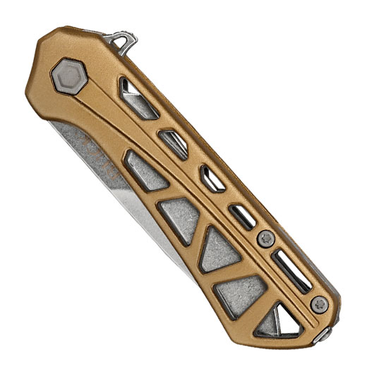 Buck Einhandmesser 814 Mini Trace OPS silber/bronze inkl. Grtelclip Bild 4