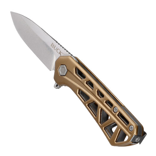 Buck Einhandmesser 814 Mini Trace OPS silber/bronze inkl. Grtelclip Bild 6