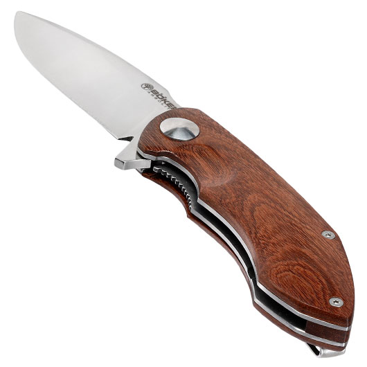 Bker Einhandmesser Arbolito Nahuel Guayacan Bhler N678 Stahl Ebenholz inkl. Grtelclip & Etui Bild 2