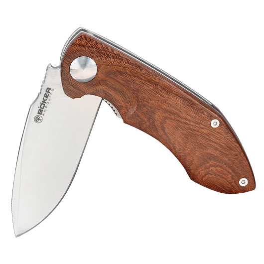 Bker Einhandmesser Arbolito Nahuel Guayacan Bhler N678 Stahl Ebenholz inkl. Grtelclip & Etui Bild 3