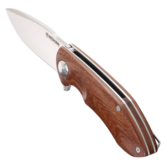 Bker Einhandmesser Arbolito Nahuel Guayacan Bhler N678 Stahl Ebenholz inkl. Grtelclip & Etui Bild 8