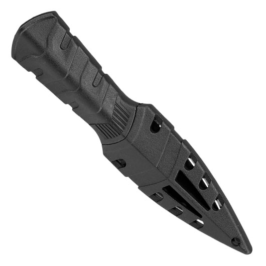 Haller Neck Knife schwarz inkl. Scheide & Kugelkette Bild 4