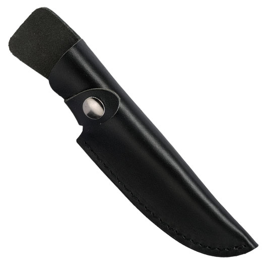 Black Ice Outdoormesser Mountain Carver silber/braun inkl. Lederscheide Bild 6