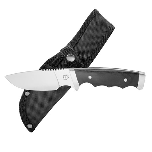 MP9 Outdoormesser silber/schwarz inkl. Nylonscheide Bild 3