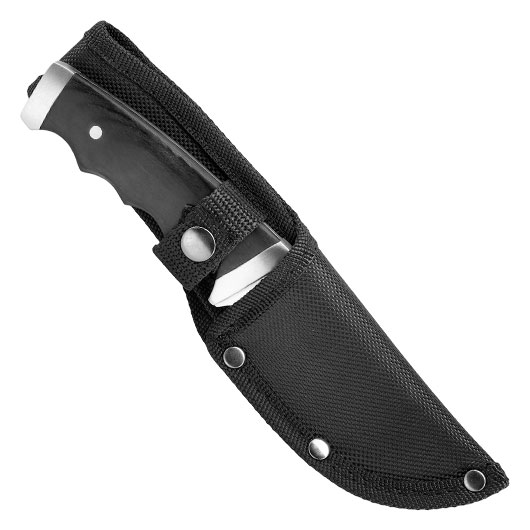 MP9 Outdoormesser silber/schwarz inkl. Nylonscheide Bild 4