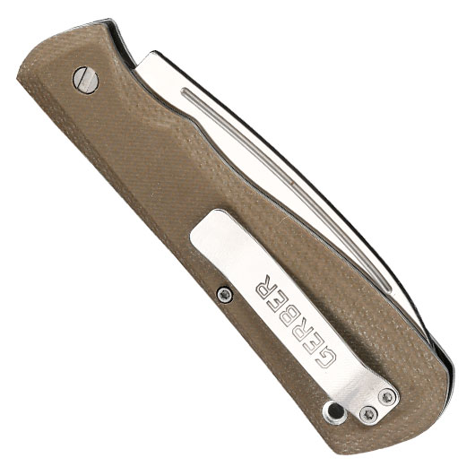 Gerber Taschenmesser Mansfield Micarta natural inkl. Grtelclip Bild 5