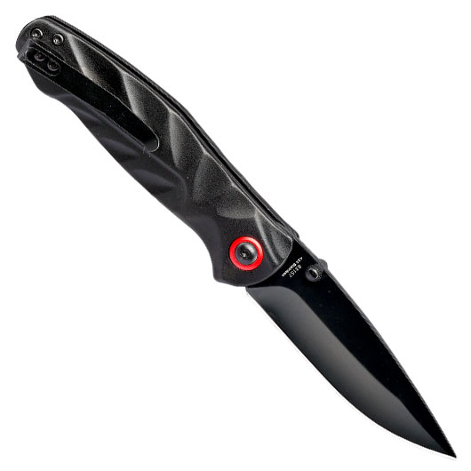 Haller Einhandmesser schwarz inkl. Grtelclip Bild 1