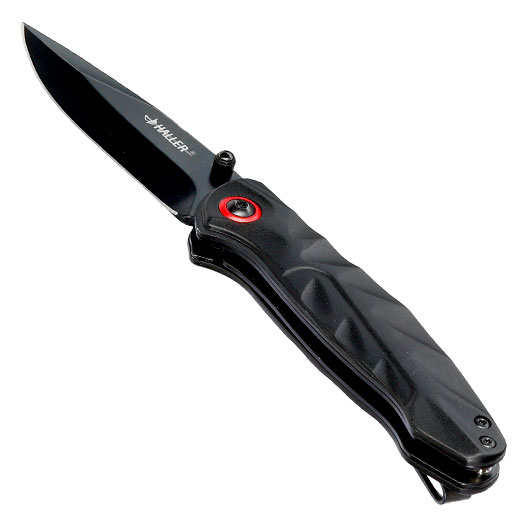Haller Einhandmesser schwarz inkl. Grtelclip Bild 2