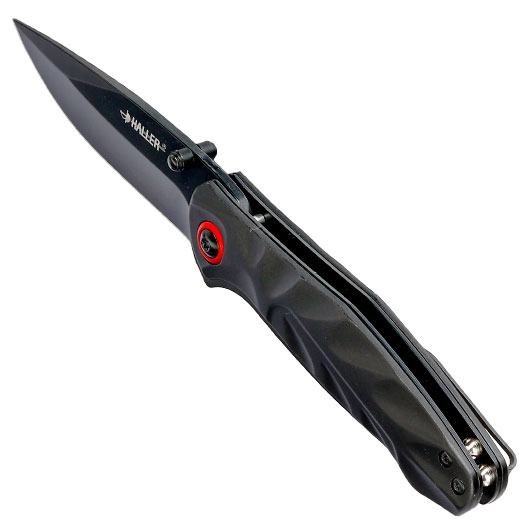 Haller Einhandmesser schwarz inkl. Grtelclip Bild 6