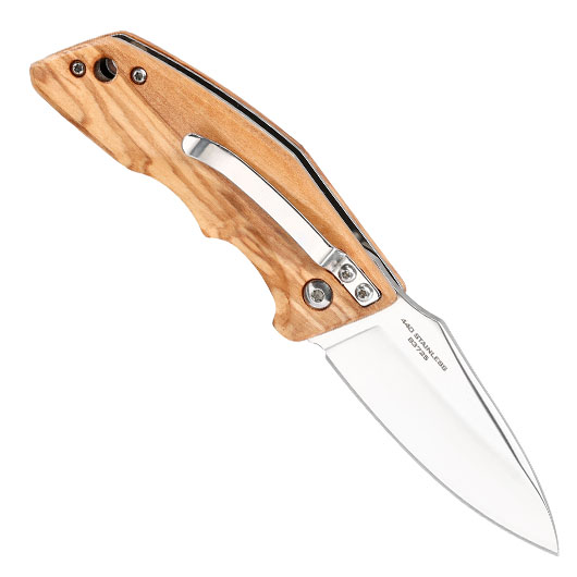 Haller e.d.c. Taschenmesser downtown blade silber/braun inkl. Grtelclip & Nylonetui Bild 1