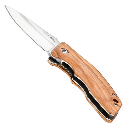 Haller e.d.c. Taschenmesser downtown blade silber/braun inkl. Grtelclip & Nylonetui Bild 2