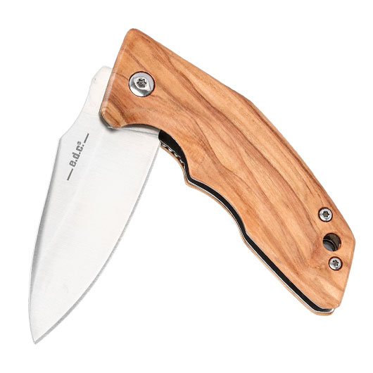 Haller e.d.c. Taschenmesser downtown blade silber/braun inkl. Grtelclip & Nylonetui Bild 3