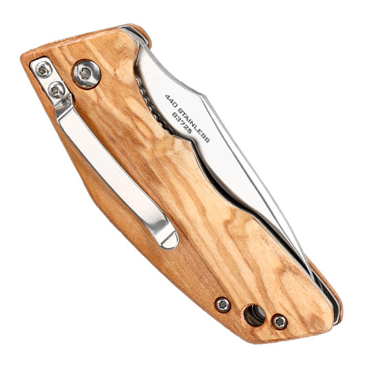 Haller e.d.c. Taschenmesser downtown blade silber/braun inkl. Grtelclip & Nylonetui Bild 6