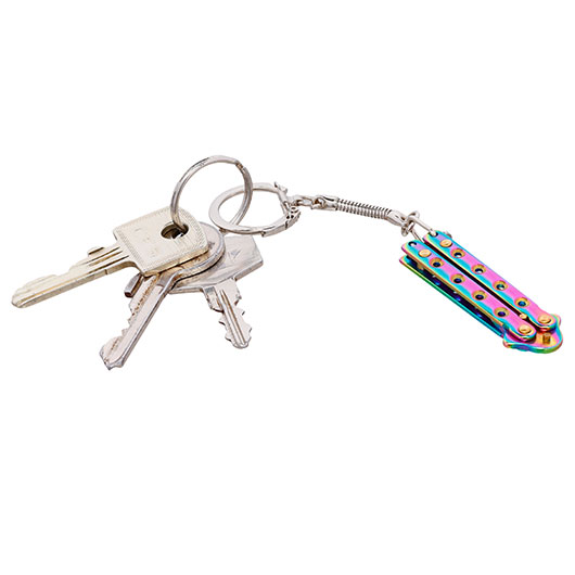 Haller Schlsselanhnger Mini Butterfly rainbow inkl. Schlsselring Bild 2