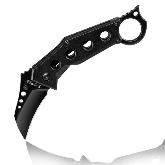 Blackfield Einhandmesser Karambit B.P.K. schwarz inkl. Grtelclip