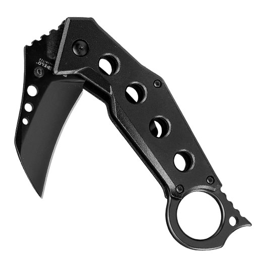 Blackfield Einhandmesser Karambit B.P.K. schwarz inkl. Grtelclip Bild 3