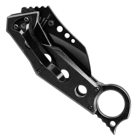 Blackfield Einhandmesser Karambit B.P.K. schwarz inkl. Grtelclip Bild 5