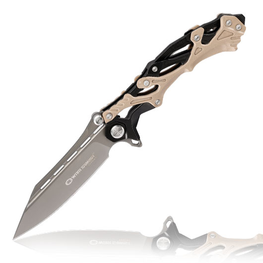 With Armour Einhandmesser Alien tan inkl. Grtelclip