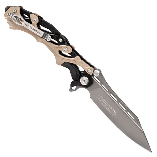 With Armour Einhandmesser Alien tan inkl. Grtelclip Bild 1