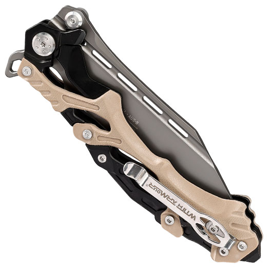 With Armour Einhandmesser Alien tan inkl. Grtelclip Bild 5