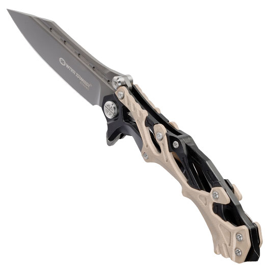 With Armour Einhandmesser Alien tan inkl. Grtelclip Bild 6