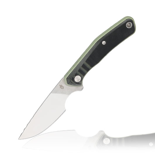 Gerber Outdoormesser Downwind Caper silber/grn inkl. Canvasscheide