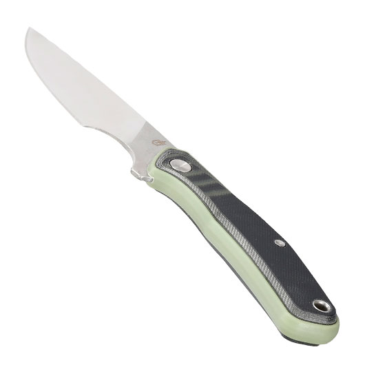 Gerber Outdoormesser Downwind Caper silber/grn inkl. Canvasscheide Bild 2