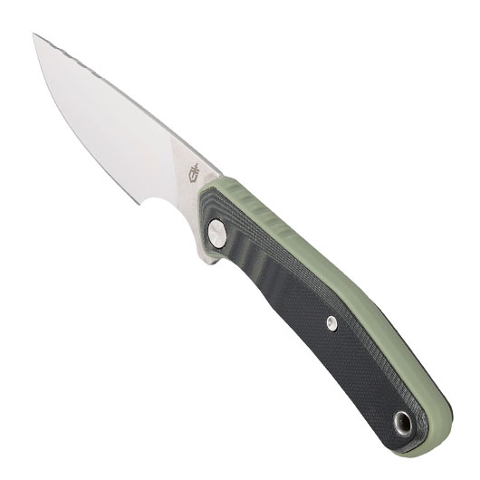 Gerber Outdoormesser Downwind Caper silber/grn inkl. Canvasscheide Bild 5