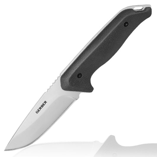 Gerber Outdoormesser Moment silber/schwarz inkl. Nylonscheide