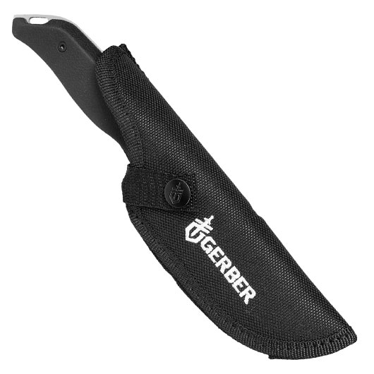 Gerber Outdoormesser Moment silber/schwarz inkl. Nylonscheide Bild 4