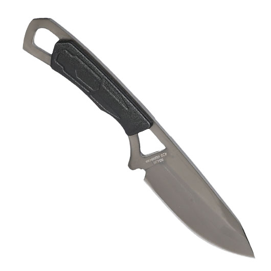 Haller Neck Knife grau/schwarz inkl. Kydexscheide & Kugelkette Bild 1