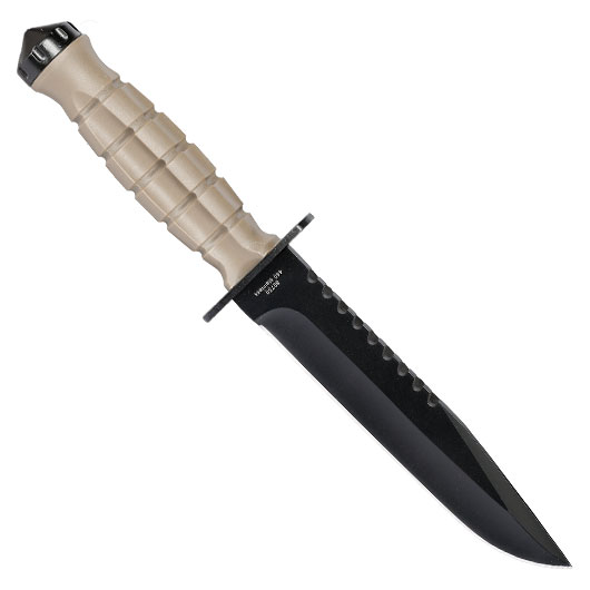 Haller Outdoormesser schwarz/oliv inkl. Kunststoffscheide Bild 1