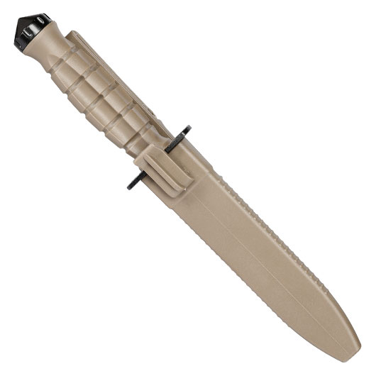 Haller Outdoormesser schwarz/oliv inkl. Kunststoffscheide Bild 4