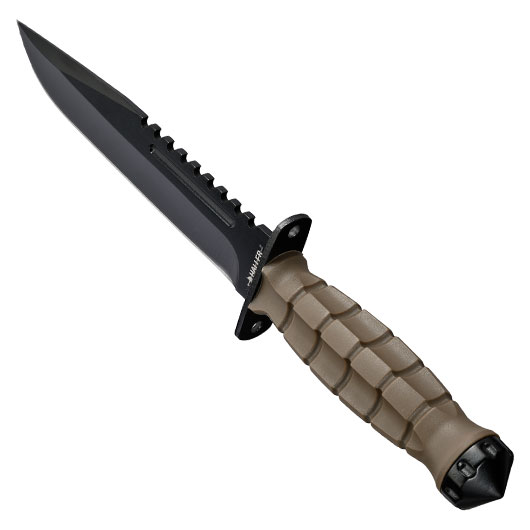 Haller Outdoormesser schwarz/oliv inkl. Kunststoffscheide Bild 5