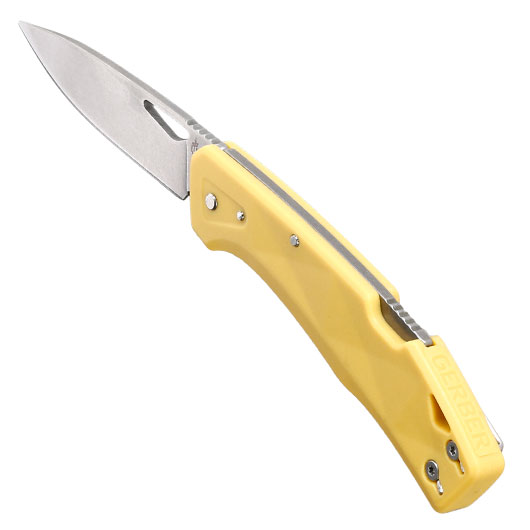 Gerber Einhandmesser LST silber/senfgelb inkl. Grtelclip Bild 6
