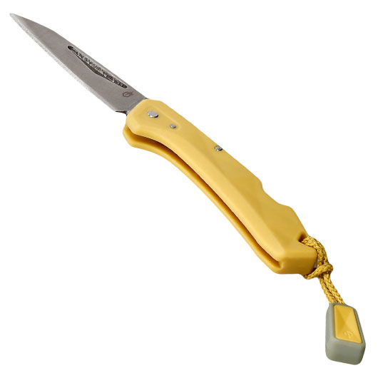 Gerber Einhandmesser LST Mini silber/senfgelb inkl. Anhnger Bild 2