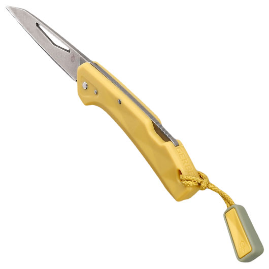 Gerber Einhandmesser LST Mini silber/senfgelb inkl. Anhnger Bild 6
