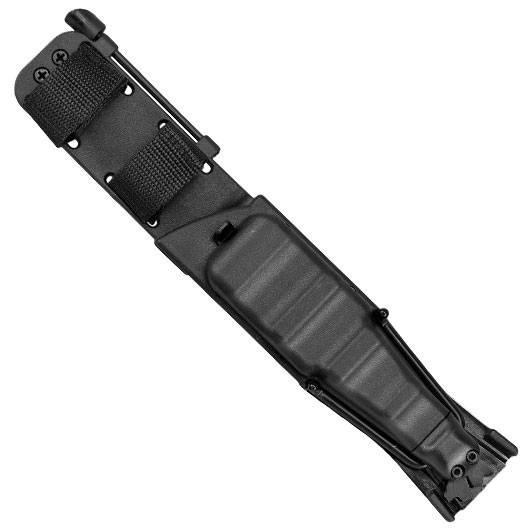 Anglo Arms Outdoormesser und Steinschleuder schwarz inkl. Messerschrfer, Zndstahl, Stahl-BBs und Nylonscheide Bild 5