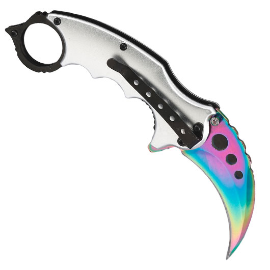 Anglo Arms Einhandmesser Karambit Rainbow Dragon inkl. Grtelclip Bild 1