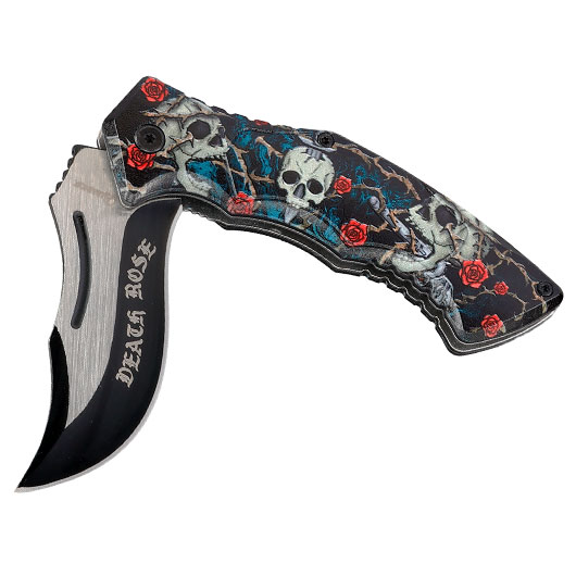 Einhandmesser Death Rose inkl. Grtelclip Bild 2