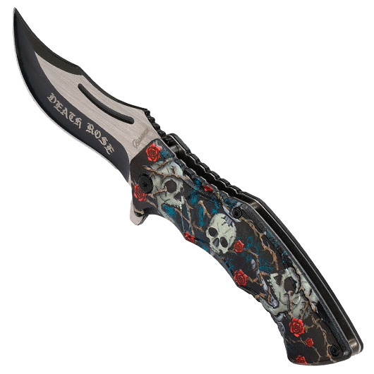 Einhandmesser Death Rose inkl. Grtelclip Bild 5