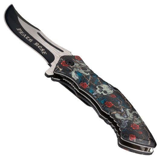 Einhandmesser Death Rose inkl. Grtelclip Bild 6